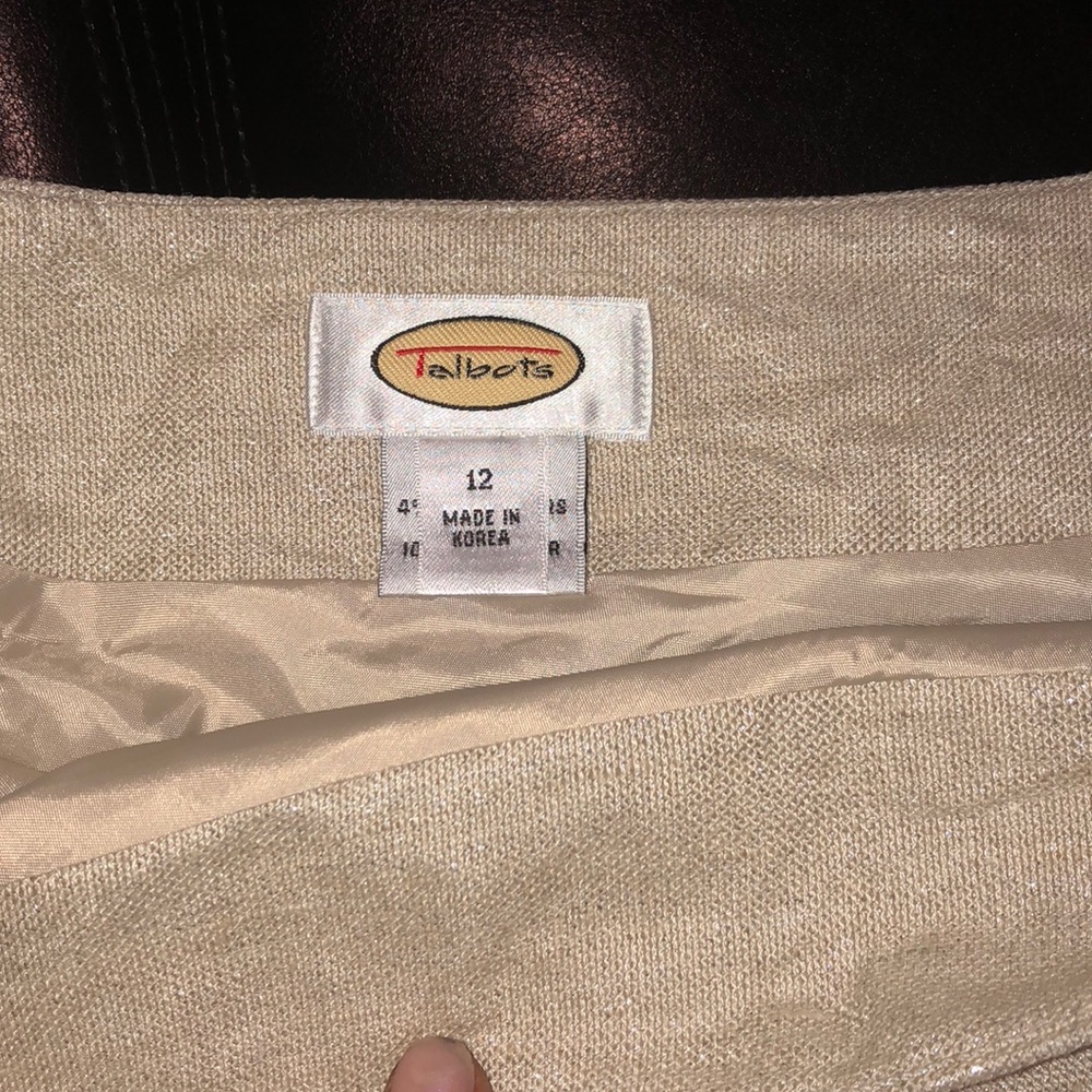 3/$25 Talbots A line Glitter Skirt - Picture 4 of 5